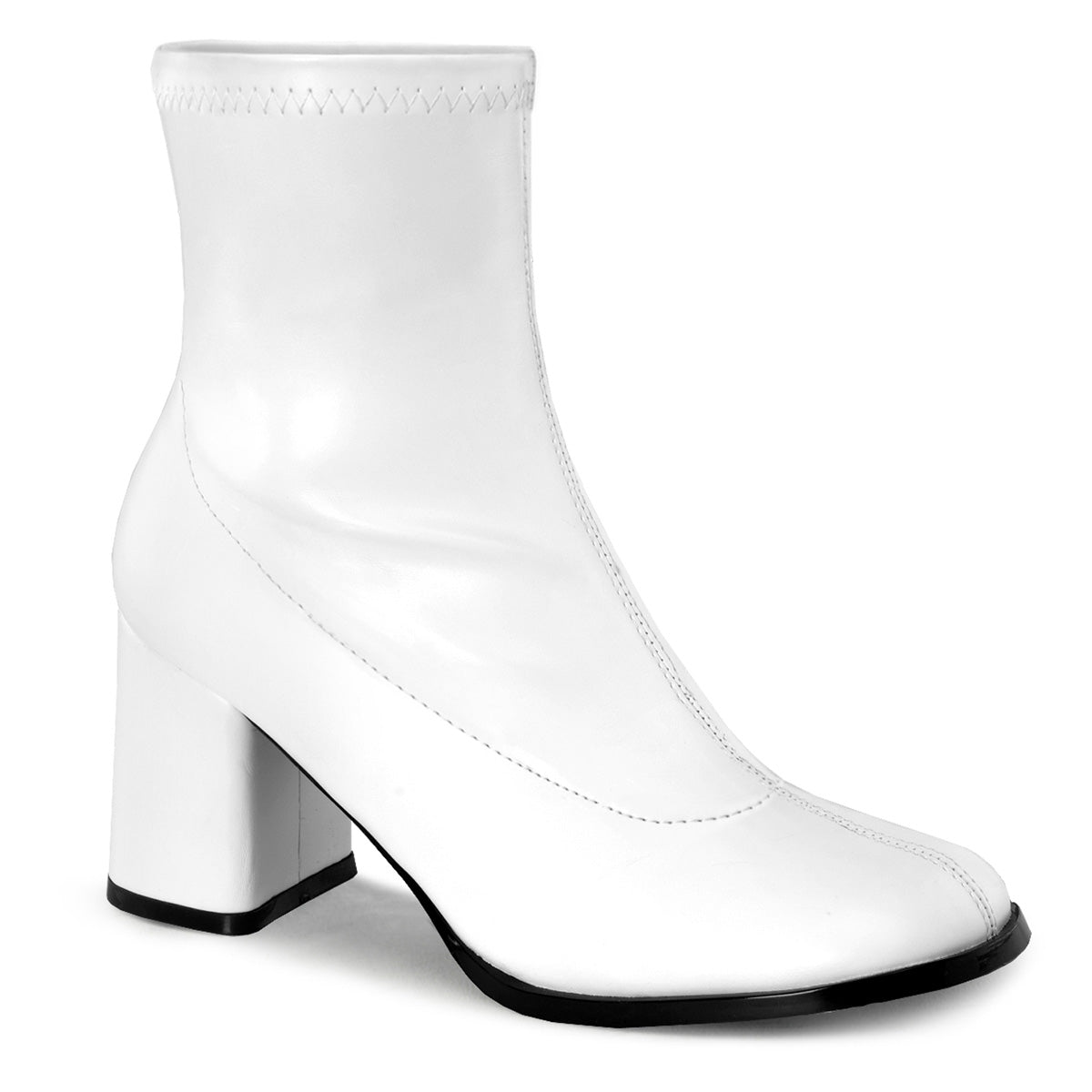 GOGO-150 3" Block Heel Ankle Gogo Boot