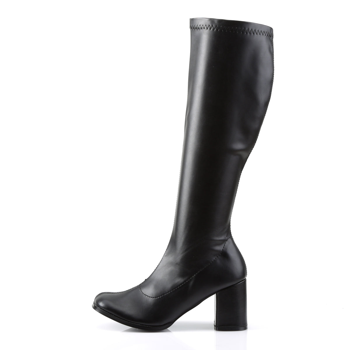 GOGO-300 3" Block Heel Gogo Boot, Side Zip