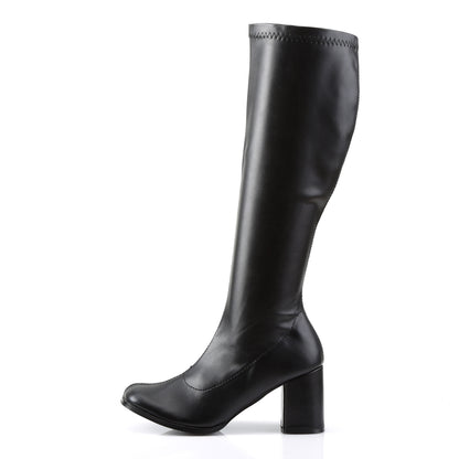 GOGO-300 3" Block Heel Gogo Boot, Side Zip