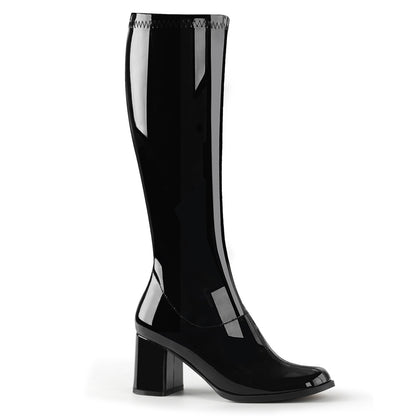GOGO-300 3" Block Heel Gogo Boot, Side Zip