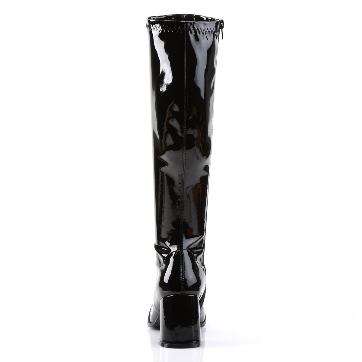 GOGO-300 3" Block Heel Gogo Boot, Side Zip