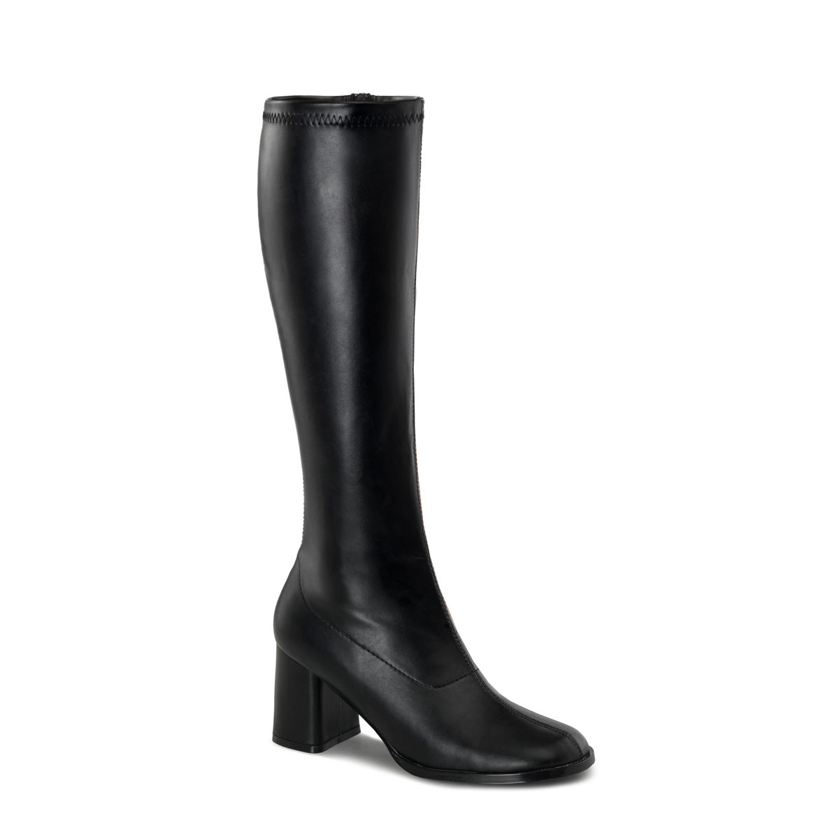 GOGO-300 3" Block Heel Gogo Boot, Side Zip