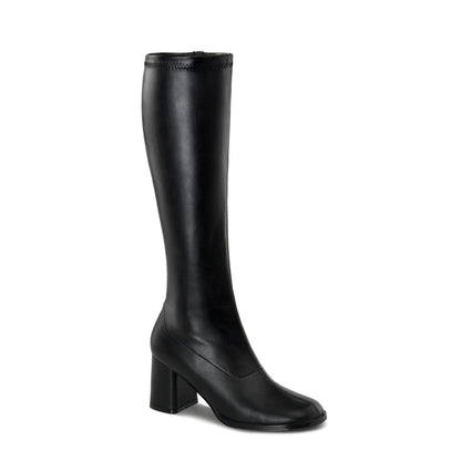 GOGO-300 3" Block Heel Gogo Boot, Side Zip