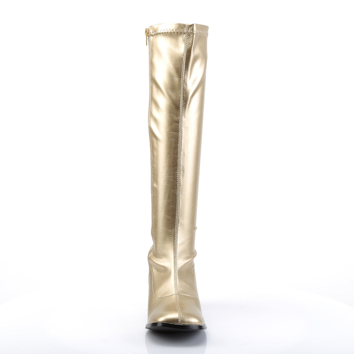 GOGO-300 3" Block Heel Gogo Boot, Side Zip