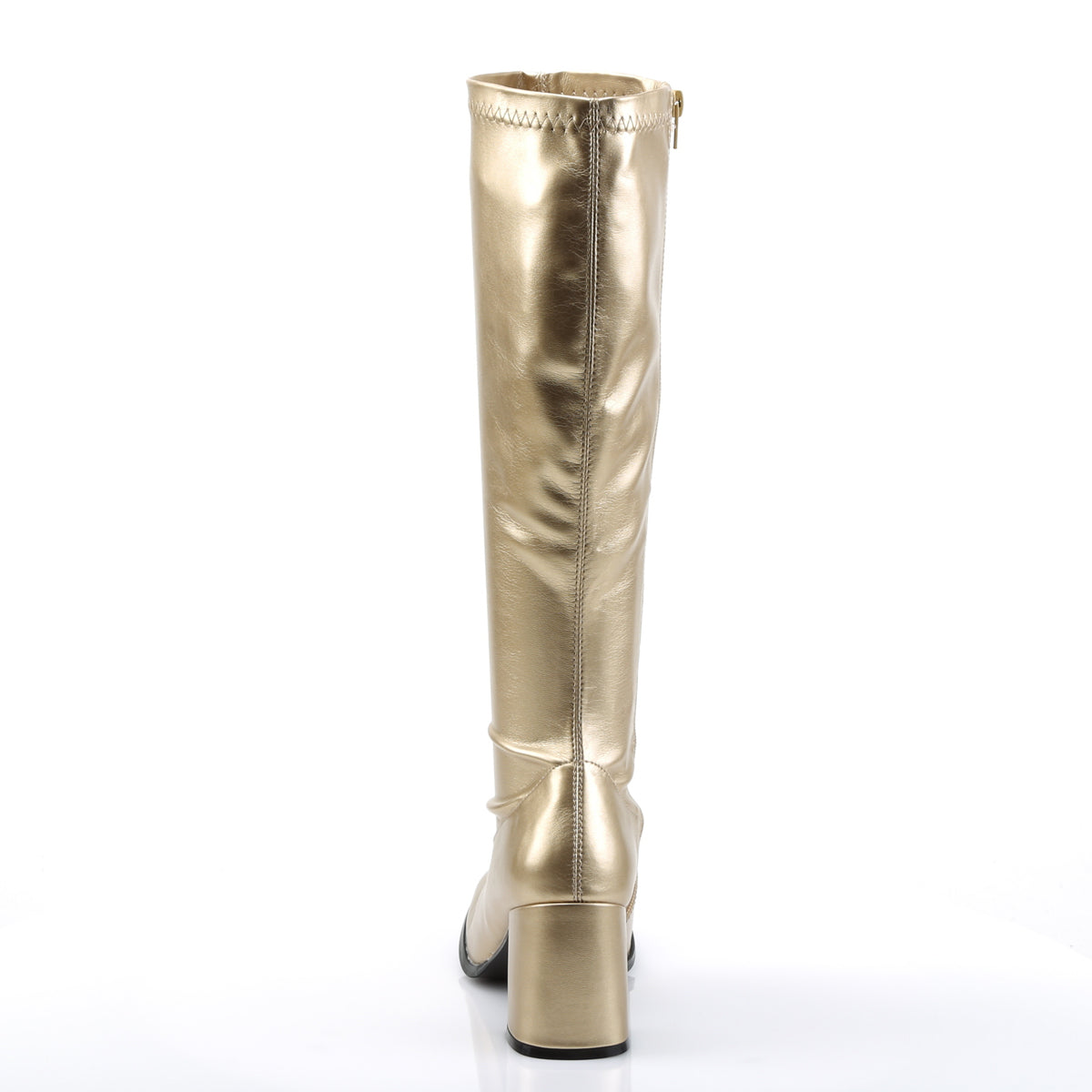 GOGO-300 3" Block Heel Gogo Boot, Side Zip