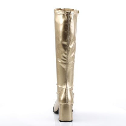GOGO-300 3" Block Heel Gogo Boot, Side Zip