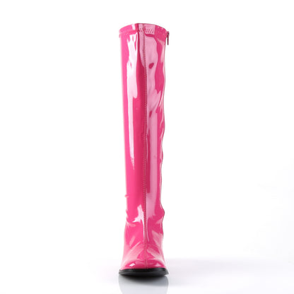GOGO-300 3" Block Heel Gogo Boot, Side Zip