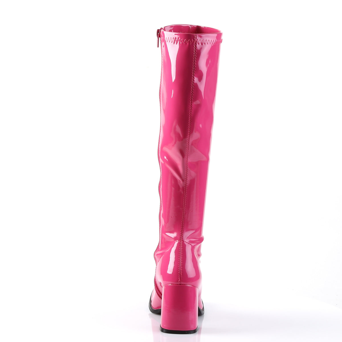GOGO-300 3" Block Heel Gogo Boot, Side Zip