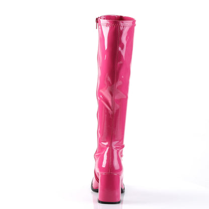 GOGO-300 3" Block Heel Gogo Boot, Side Zip