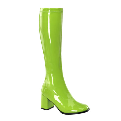GOGO-300 3" Block Heel Gogo Boot, Side Zip