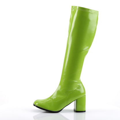 GOGO-300 3" Block Heel Gogo Boot, Side Zip