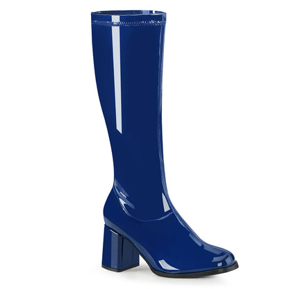 GOGO-300 3" Block Heel Gogo Boot, Side Zip