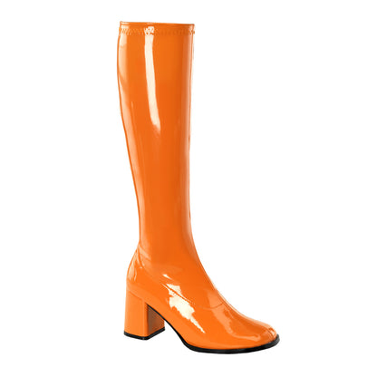 GOGO-300 3" Block Heel Gogo Boot, Side Zip