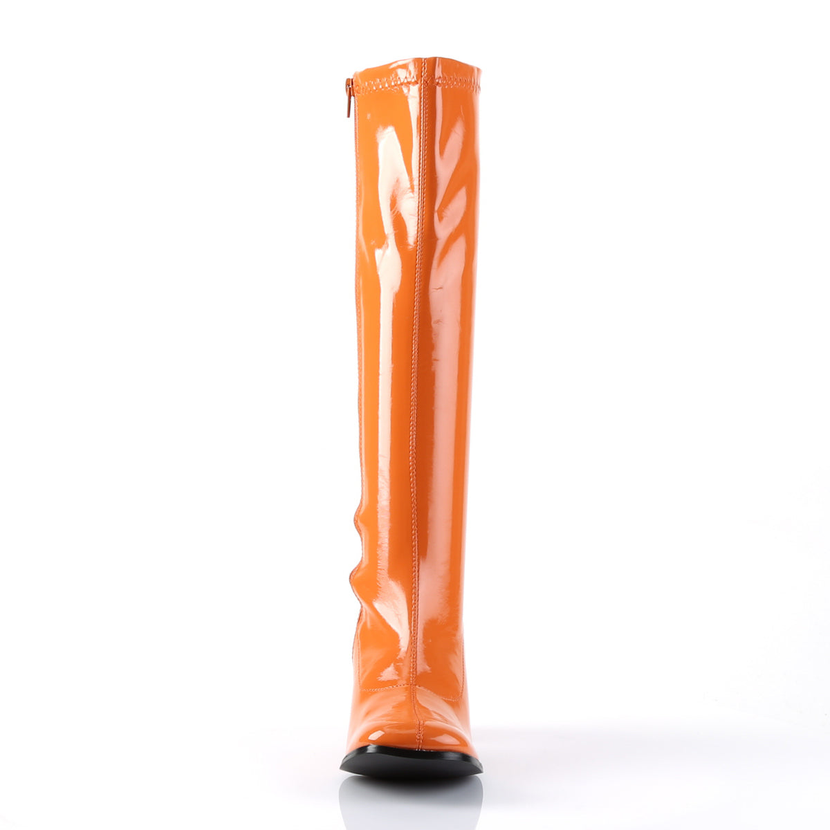 GOGO-300 3" Block Heel Gogo Boot, Side Zip
