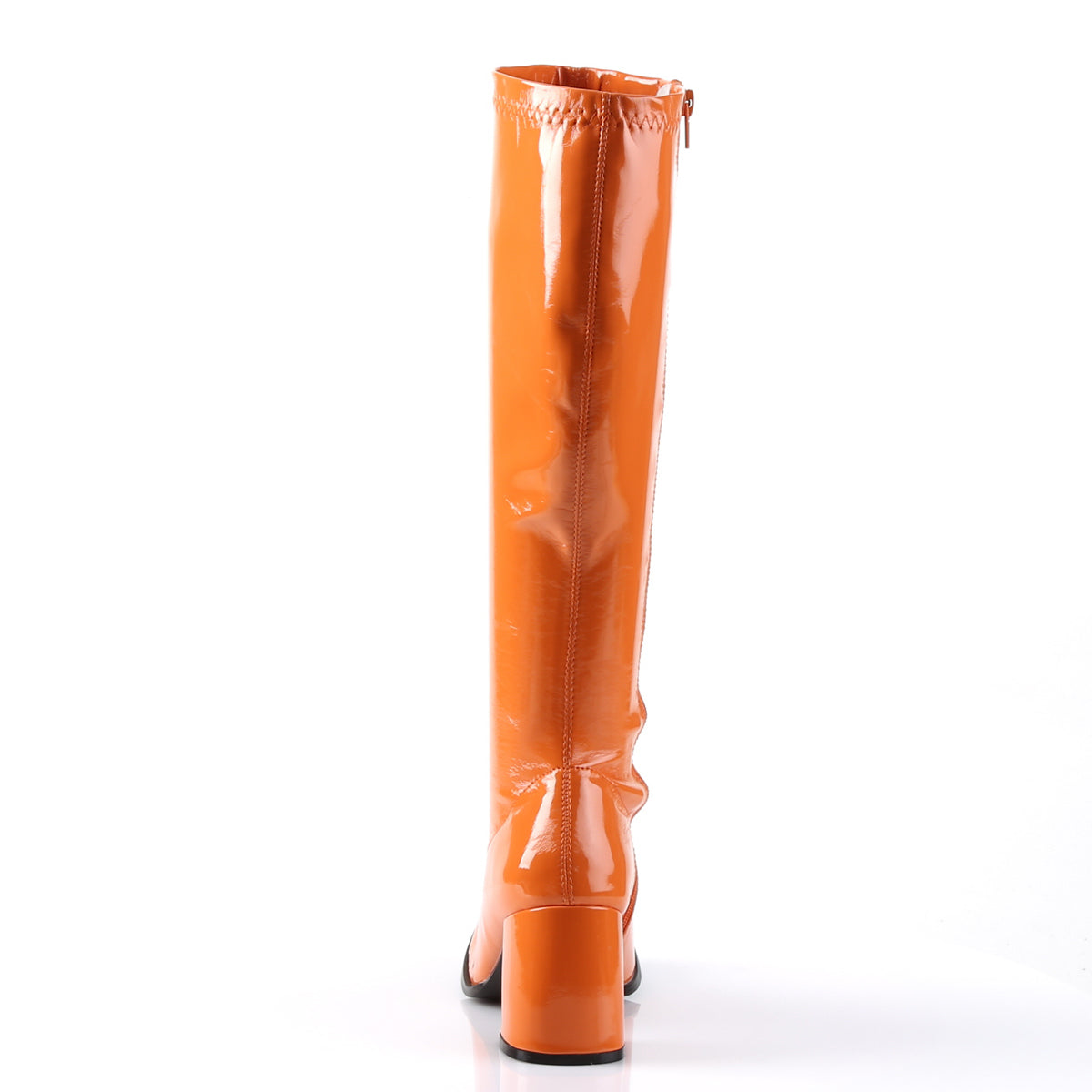 GOGO-300 3" Block Heel Gogo Boot, Side Zip