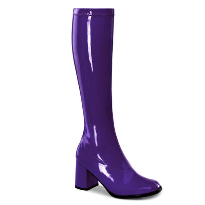 GOGO-300 3" Block Heel Gogo Boot, Side Zip