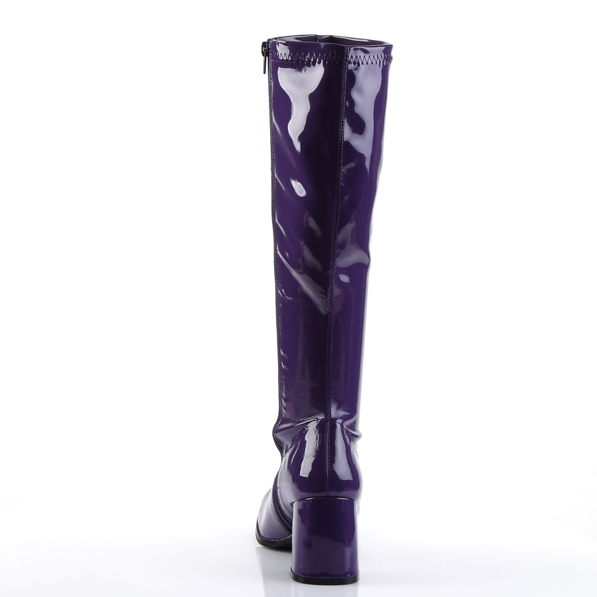 GOGO-300 3" Block Heel Gogo Boot, Side Zip