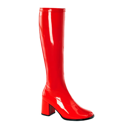 GOGO-300 3" Block Heel Gogo Boot, Side Zip