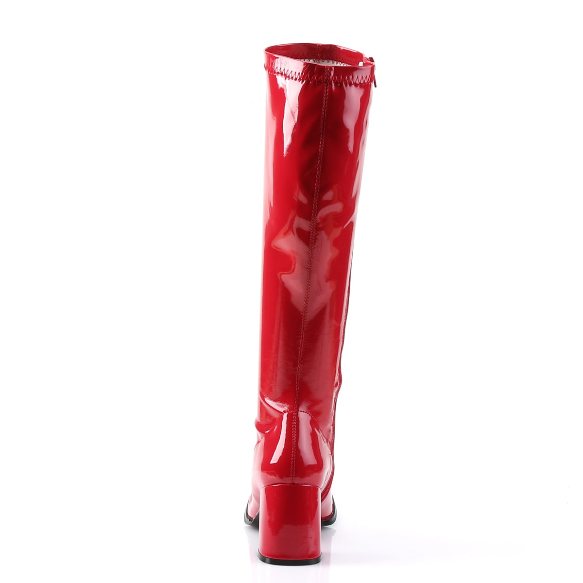 GOGO-300 3" Block Heel Gogo Boot, Side Zip