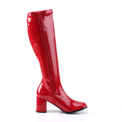 GOGO-300 3" Block Heel Gogo Boot, Side Zip