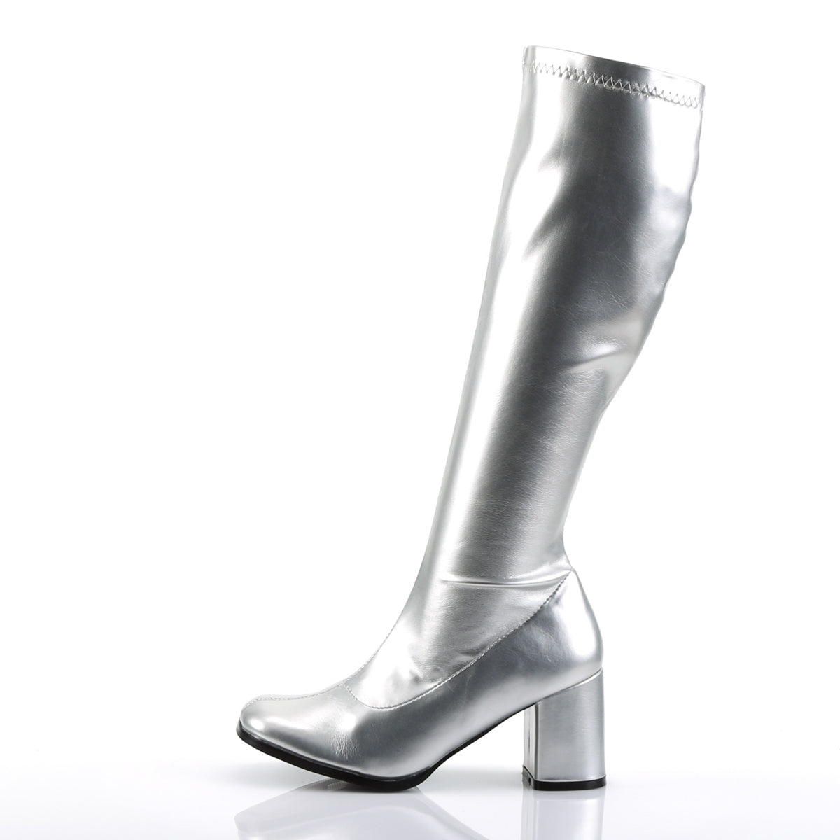 GOGO-300 3" Block Heel Gogo Boot, Side Zip