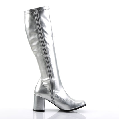 GOGO-300 3" Block Heel Gogo Boot, Side Zip