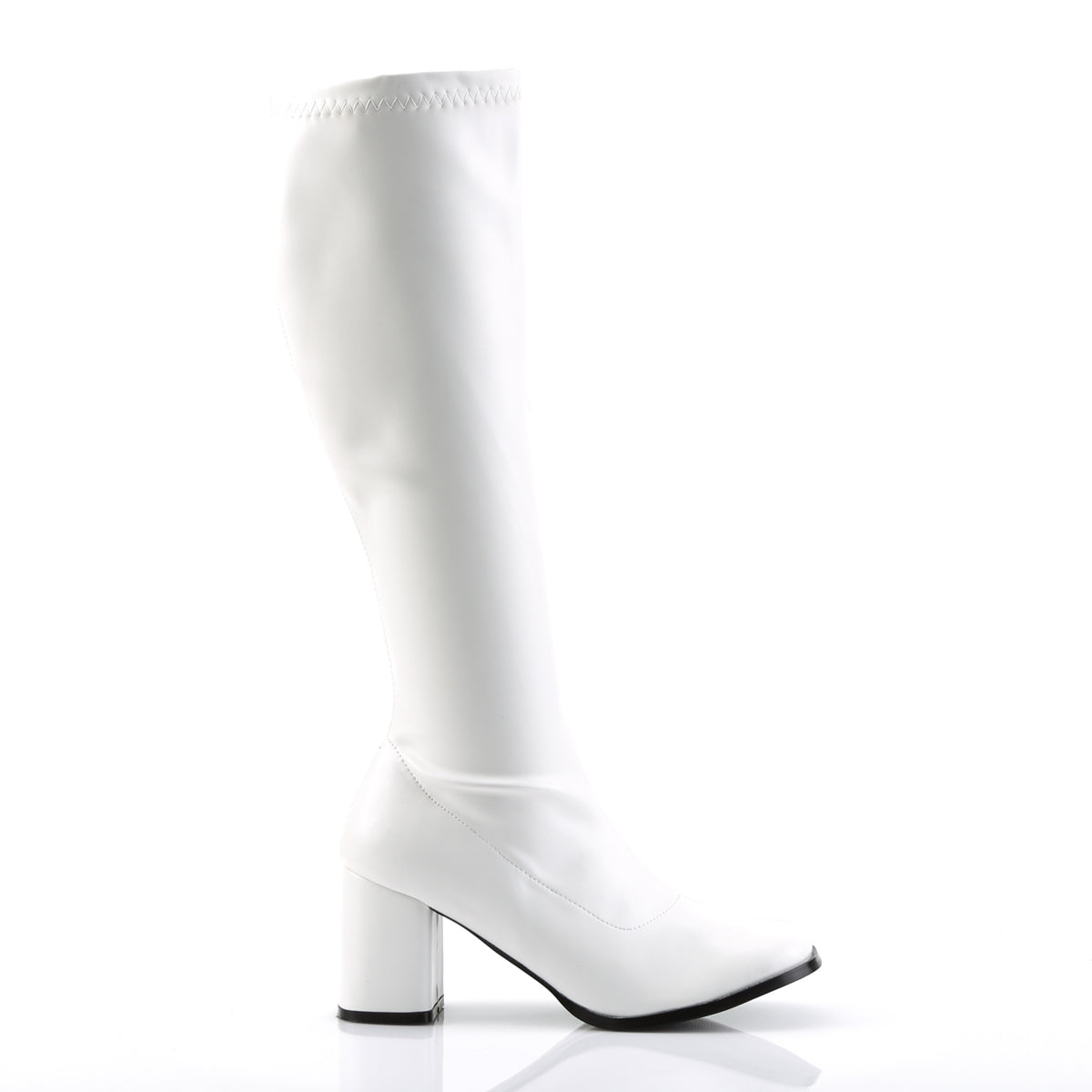 GOGO-300 3" Block Heel Gogo Boot, Side Zip