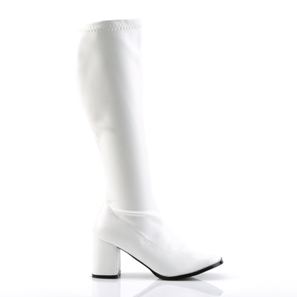 GOGO-300 3" Block Heel Gogo Boot, Side Zip