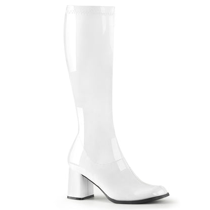 GOGO-300 3" Block Heel Gogo Boot, Side Zip