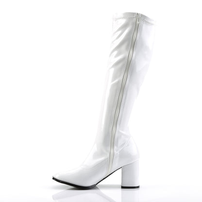 GOGO-300 3" Block Heel Gogo Boot, Side Zip