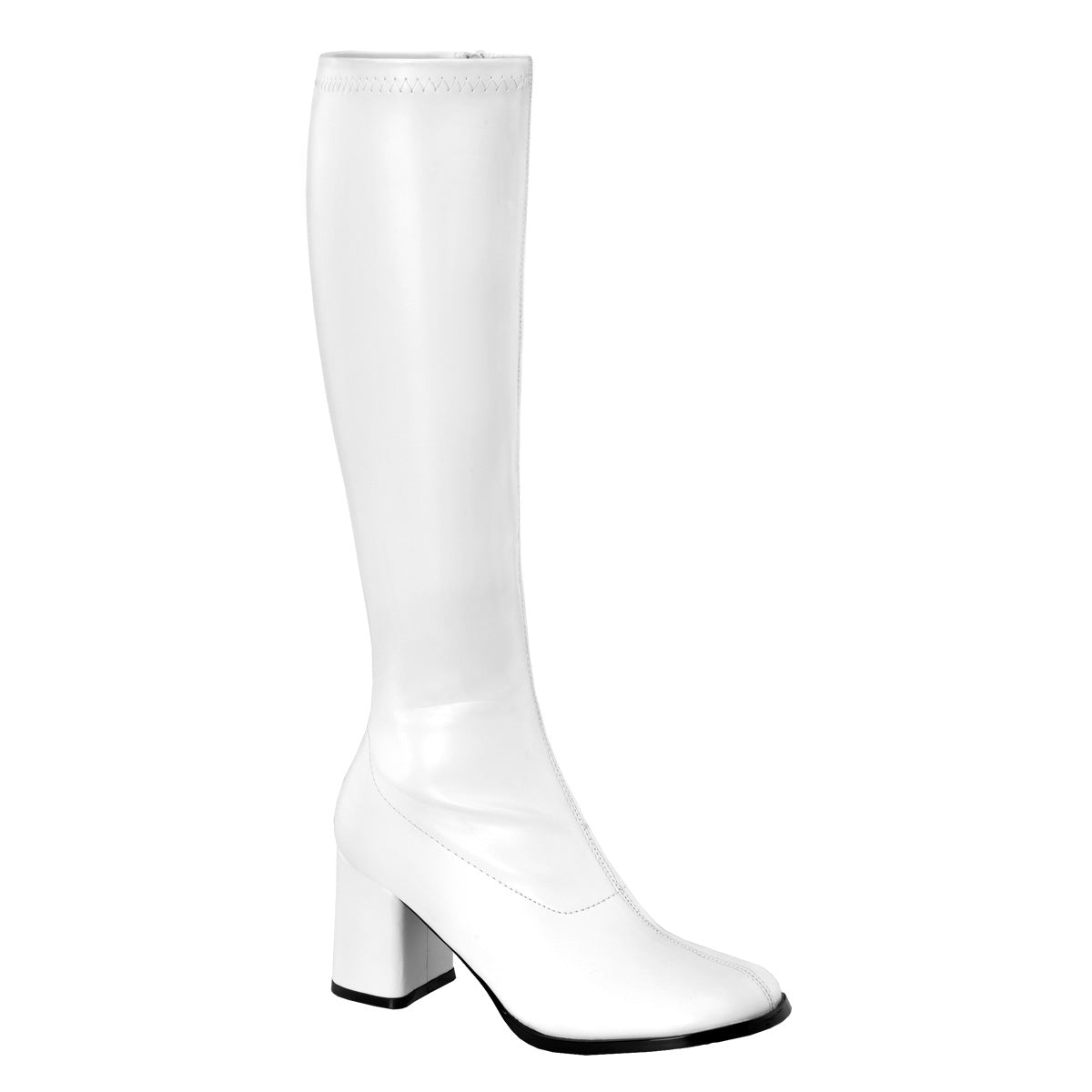 GOGO-300 3" Block Heel Gogo Boot, Side Zip