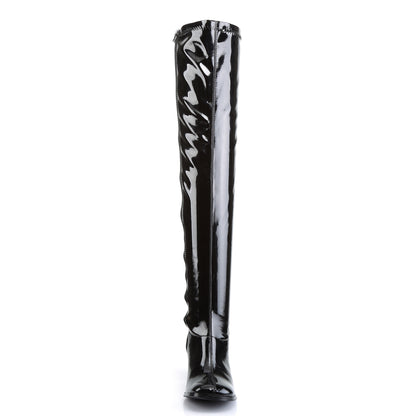 GOGO-3000 3" Block Heel, Gogo Over-the-Knee Boot, Side Zip