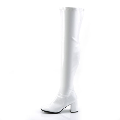 GOGO-3000 3" Block Heel, Gogo Over-the-Knee Boot, Side Zip