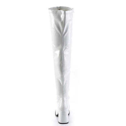 GOGO-3000 3" Block Heel, Gogo Over-the-Knee Boot, Side Zip
