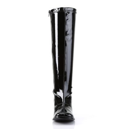 GOGO-300WC **3" Block Heel Wide Width, Plus Size Boot, Side Zip