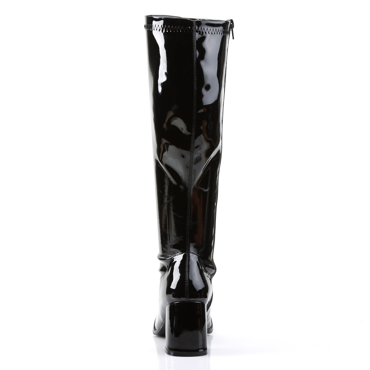 GOGO-300WC **3" Block Heel Wide Width, Plus Size Boot, Side Zip