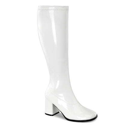 GOGO-300WC **3" Block Heel Wide Width, Plus Size Boot, Side Zip