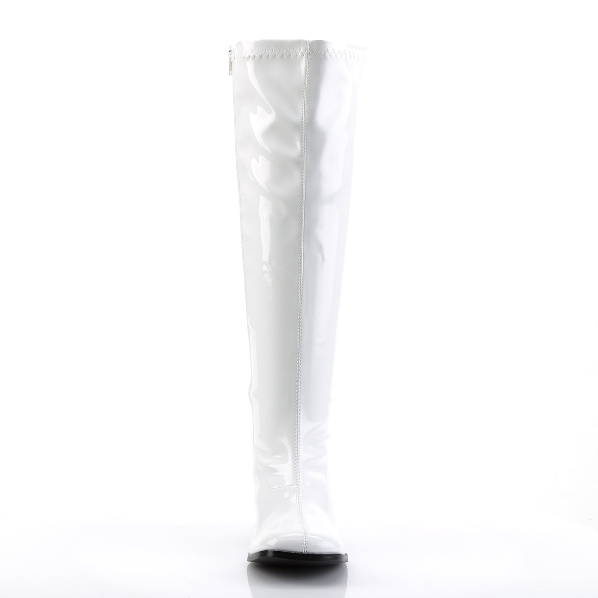 GOGO-300WC 3" Block Heel Wide Width, Plus Size Boot, Side Zip