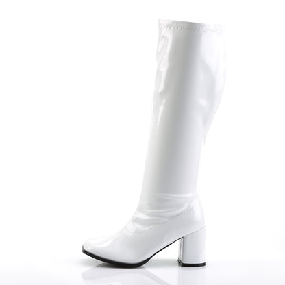 GOGO-300WC 3" Block Heel Wide Width, Plus Size Boot, Side Zip