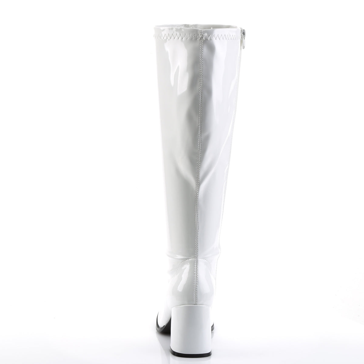 GOGO-300WC 3" Block Heel Wide Width, Plus Size Boot, Side Zip