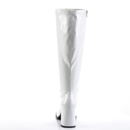GOGO-300WC 3" Block Heel Wide Width, Plus Size Boot, Side Zip