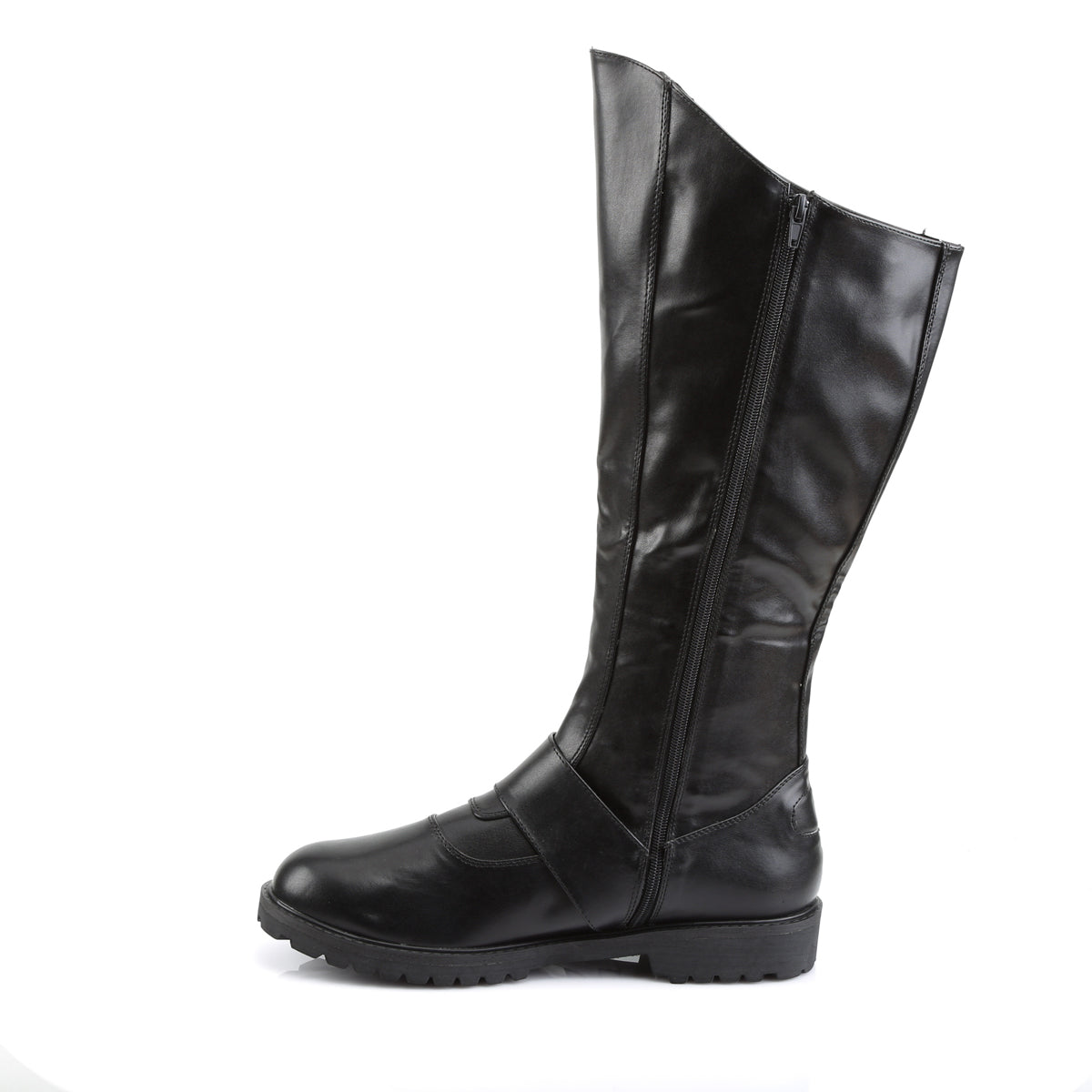 GOTHAM-100 1 1/2" Vadar, Villian Men's Knee Boot W/ Inner Zipper