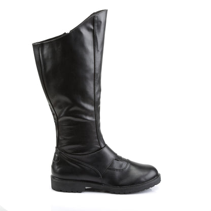 GOTHAM-100 1 1/2" Vadar, Villian Men's Knee Boot W/ Inner Zipper