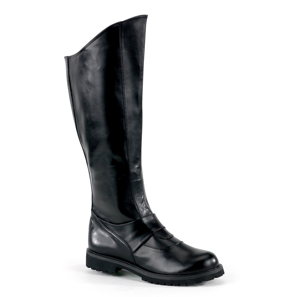 GOTHAM-100 1 1/2" Vadar, Villian Men's Knee Boot W/ Inner Zipper