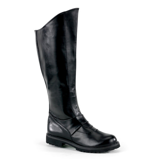GOTHAM-100 1 1/2" Vadar, Villian Men's Knee Boot W/ Inner Zipper