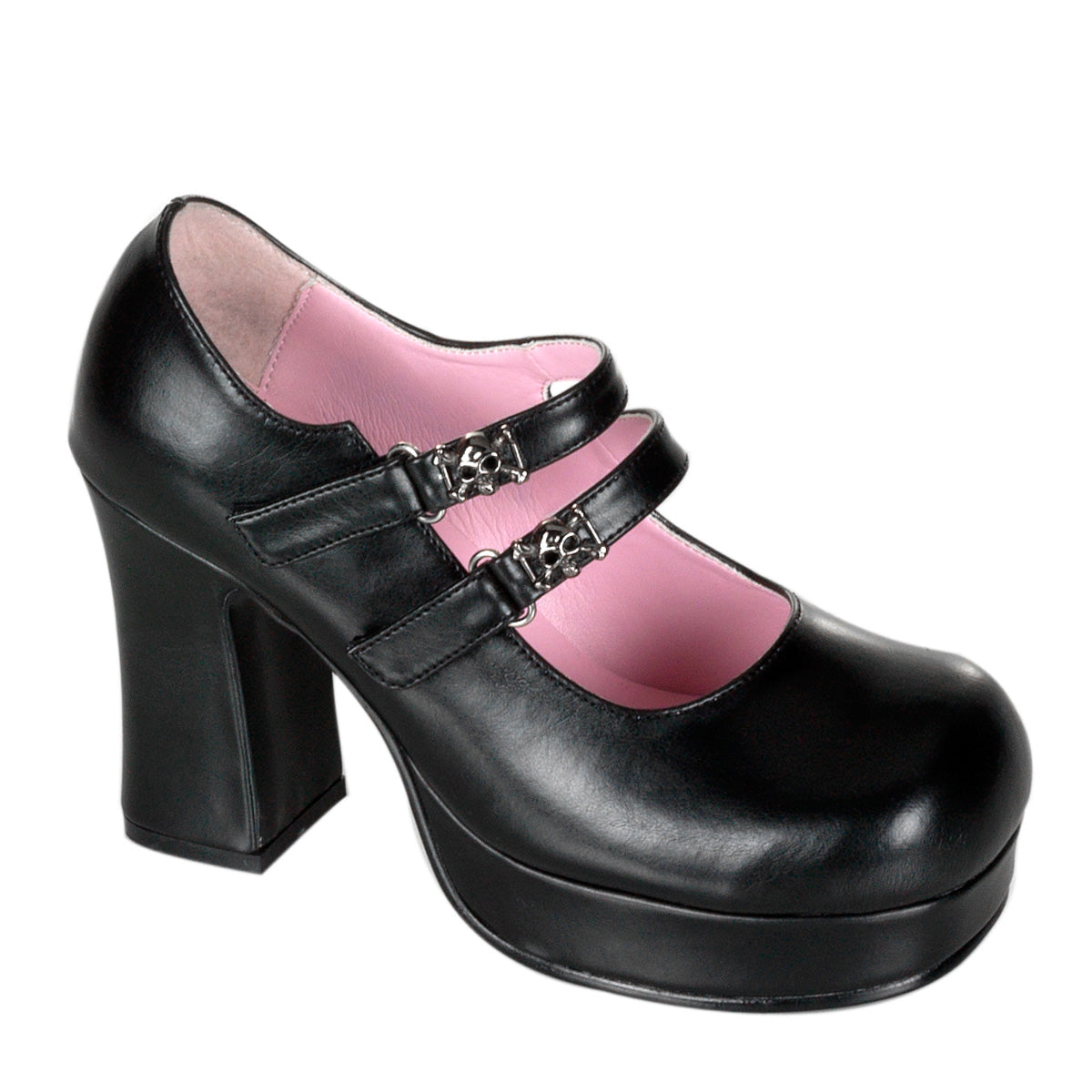 GOTHIKA-09 3 3/4" Heel, 1" PF Goth Punk Lolita Skull Studded MJ