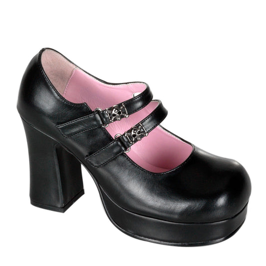 GOTHIKA-09 3 3/4" Heel, 1" PF Goth Punk Lolita Skull Studded MJ