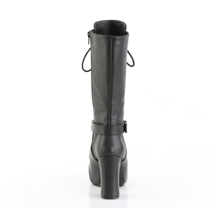 GOTHIKA-152 3 3/4" Heel, 1 1/4" PF Mid-Calf Boot, Side Zip