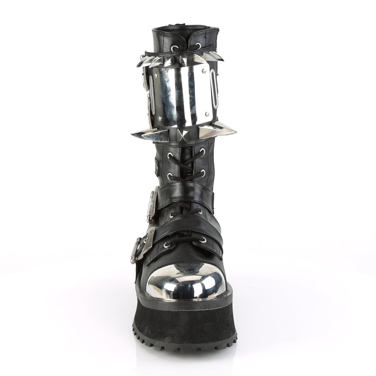 GRAVEDIGGER-250 2 3/4" PF Lace-Up Mid-CalfBoot W/Metal ToeCap, SideZip