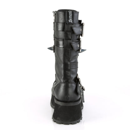 GRAVEDIGGER-250 2 3/4" PF Lace-Up Mid-CalfBoot W/Metal ToeCap, SideZip